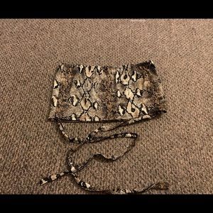Snake skin wrap around tube top